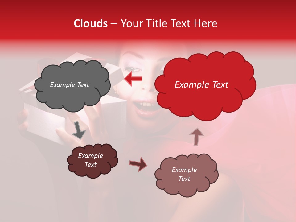 Portrait Background Girl PowerPoint Template