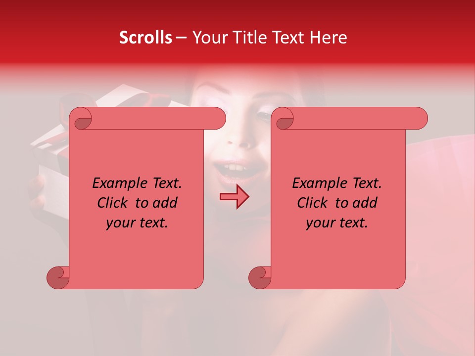 Portrait Background Girl PowerPoint Template