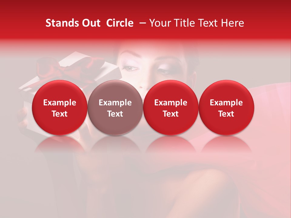 Portrait Background Girl PowerPoint Template