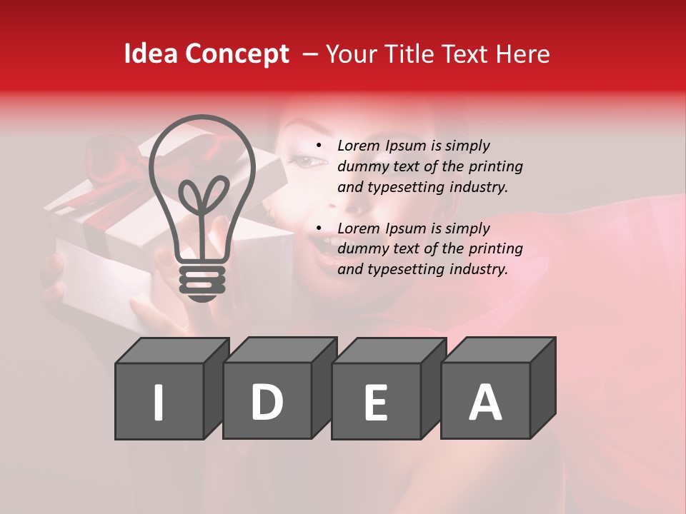 Portrait Background Girl PowerPoint Template