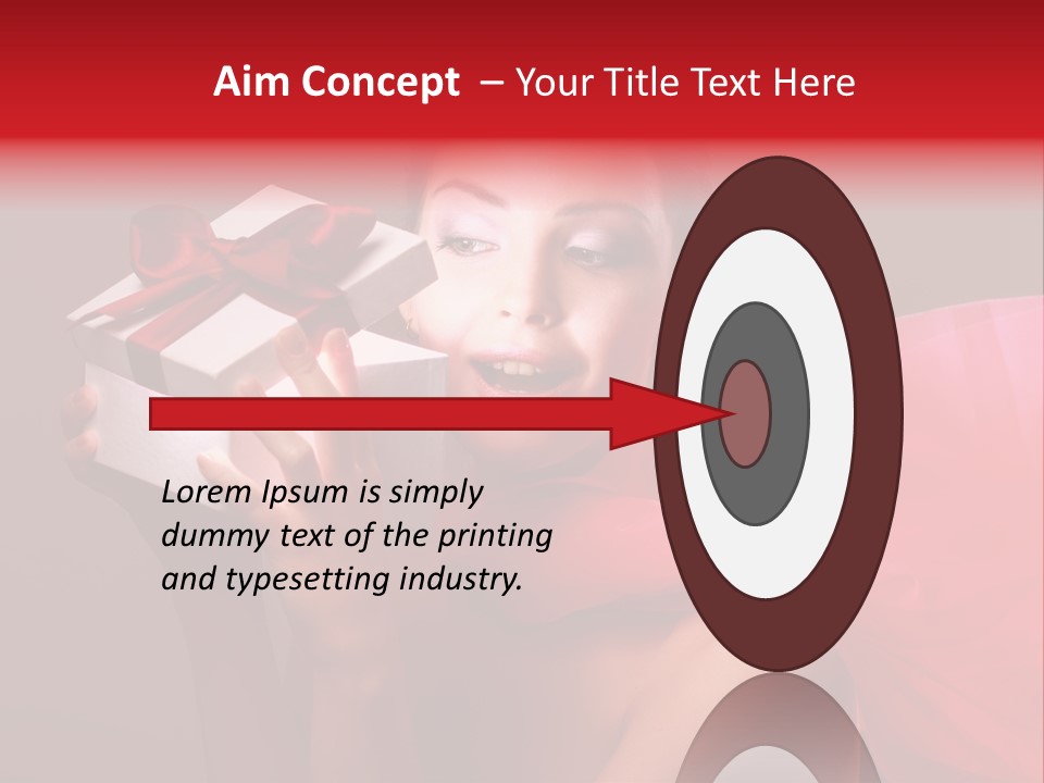 Portrait Background Girl PowerPoint Template