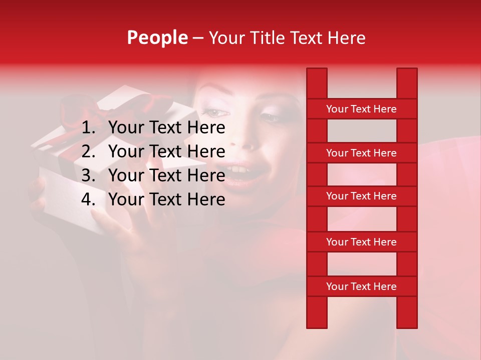 Portrait Background Girl PowerPoint Template