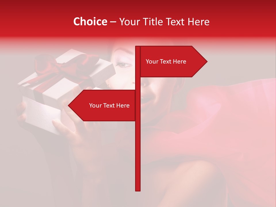 Portrait Background Girl PowerPoint Template