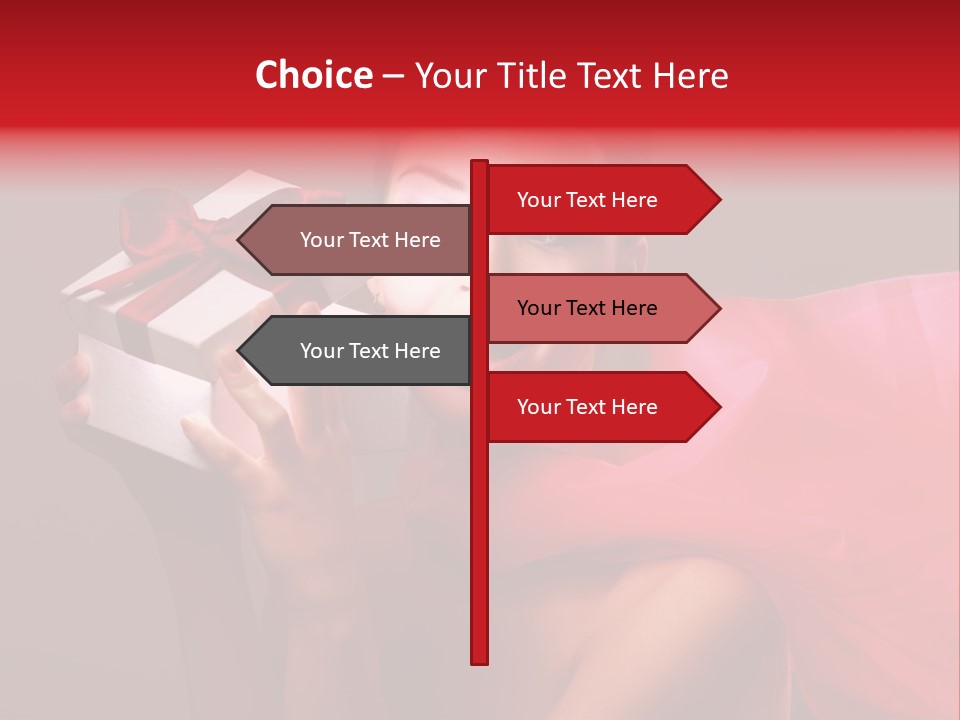 Portrait Background Girl PowerPoint Template