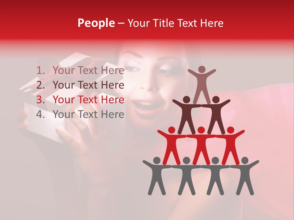 Portrait Background Girl PowerPoint Template