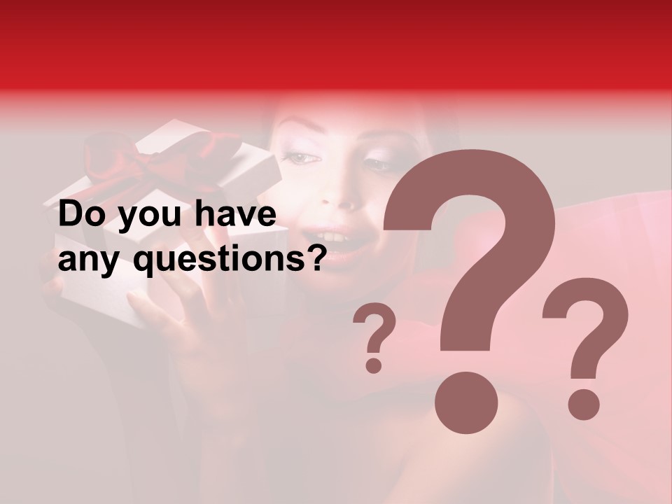 Portrait Background Girl PowerPoint Template