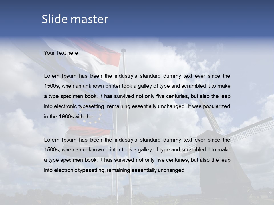 Holland Countryside Mill PowerPoint Template