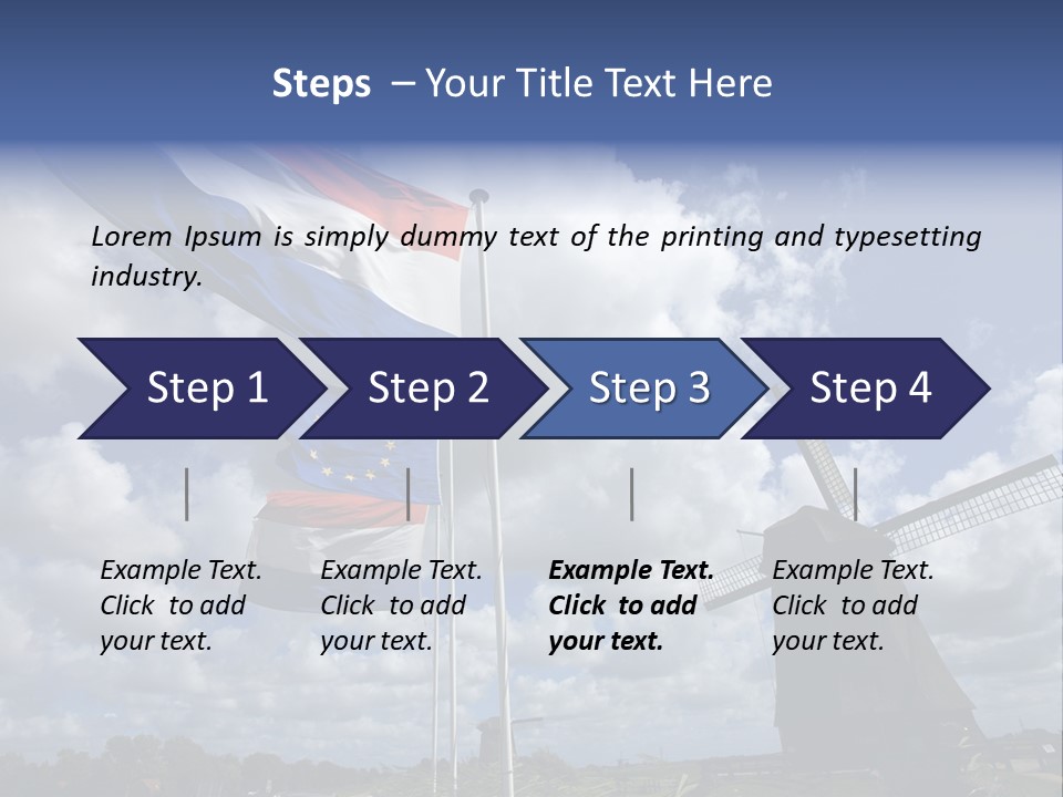Holland Countryside Mill PowerPoint Template