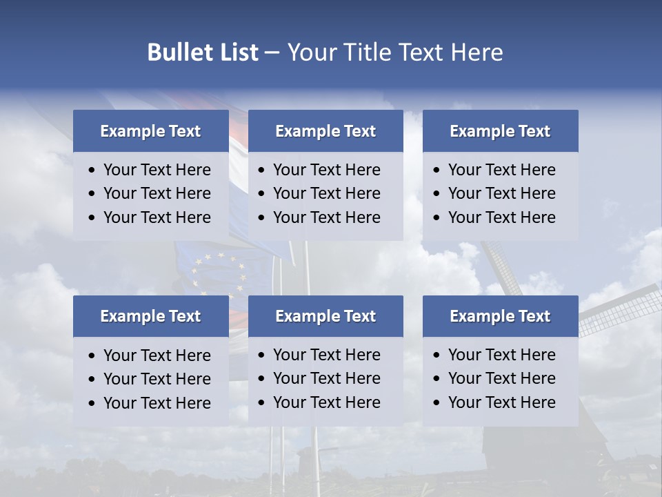 Holland Countryside Mill PowerPoint Template