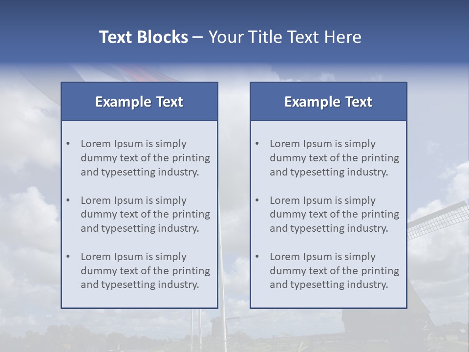 Holland Countryside Mill PowerPoint Template