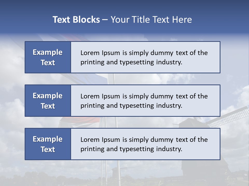 Holland Countryside Mill PowerPoint Template