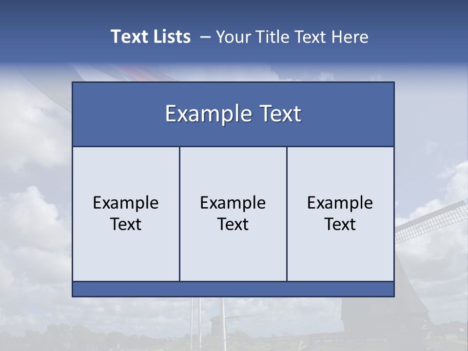 Holland Countryside Mill PowerPoint Template