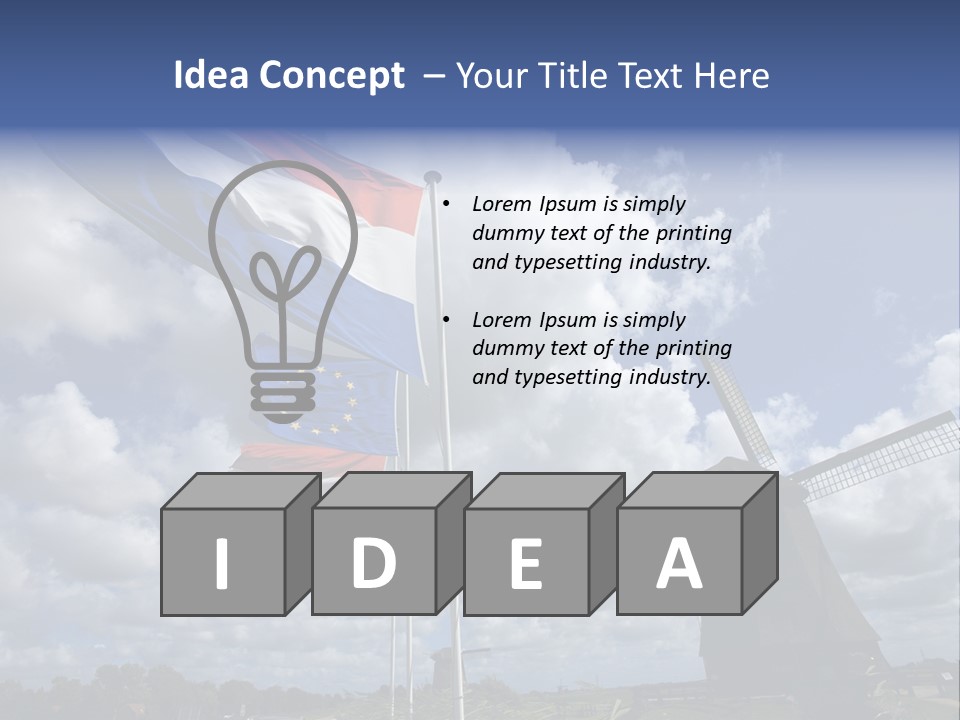 Holland Countryside Mill PowerPoint Template