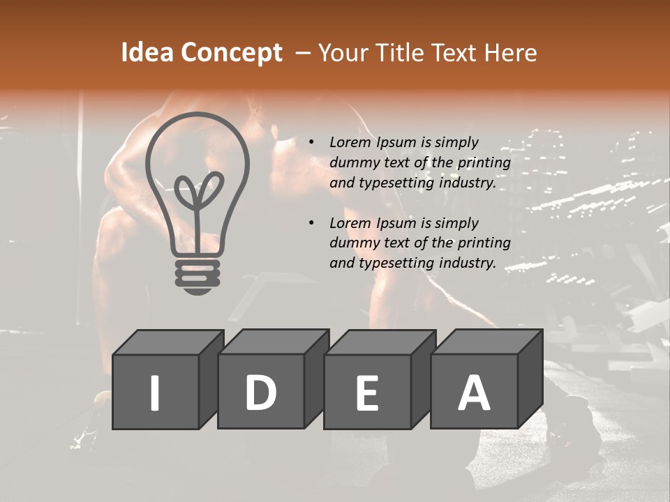 Power Execute Man PowerPoint Template