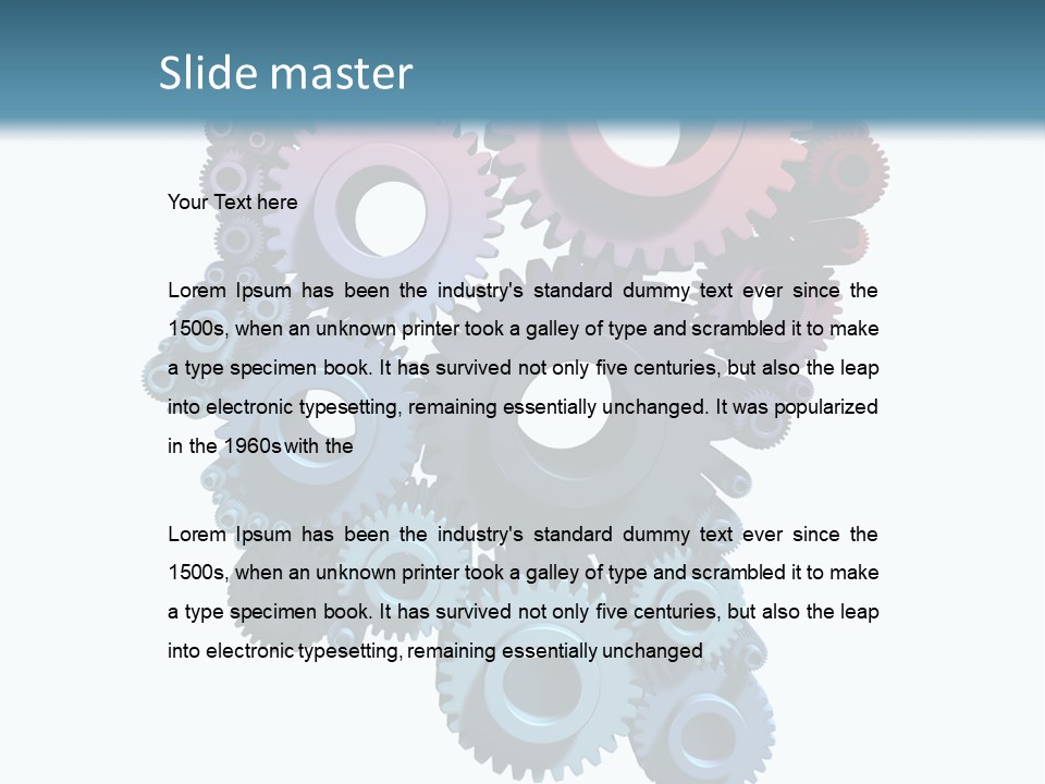 Thought Head Red PowerPoint Template