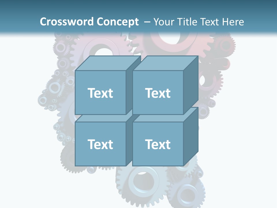 Thought Head Red PowerPoint Template