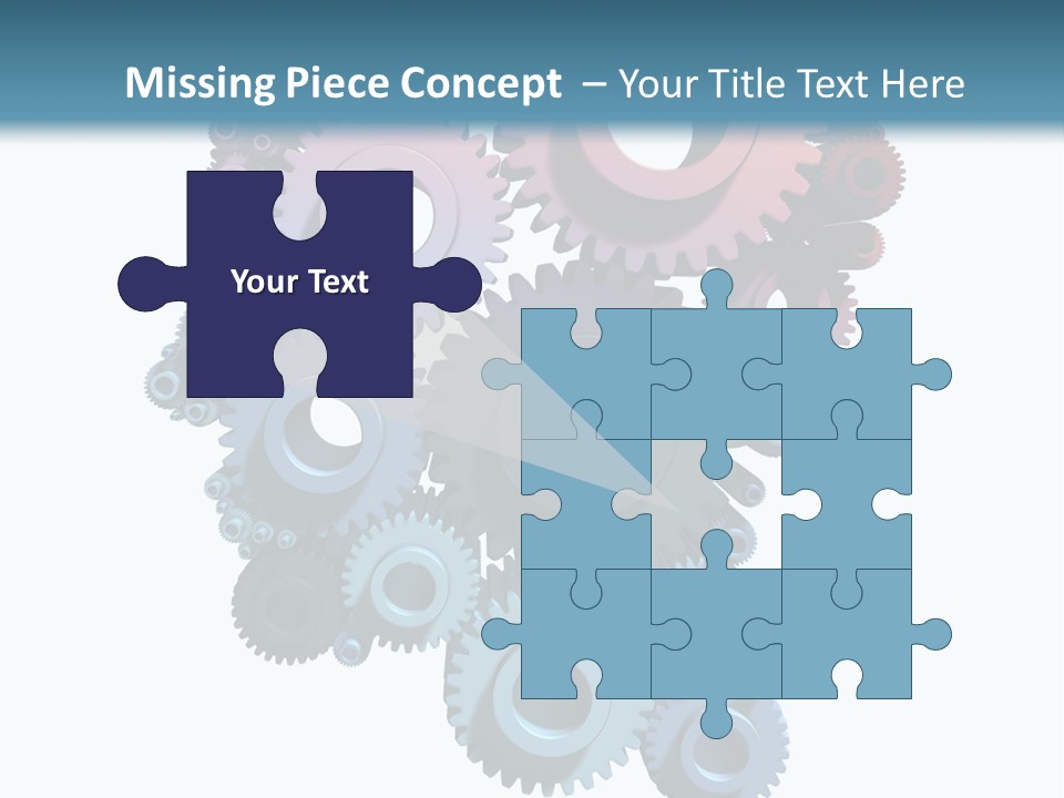 Thought Head Red PowerPoint Template