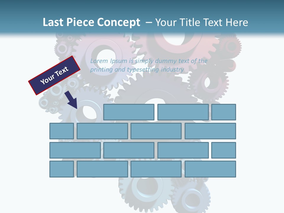 Thought Head Red PowerPoint Template