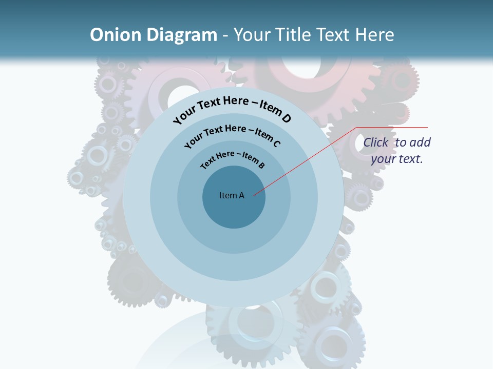 Thought Head Red PowerPoint Template