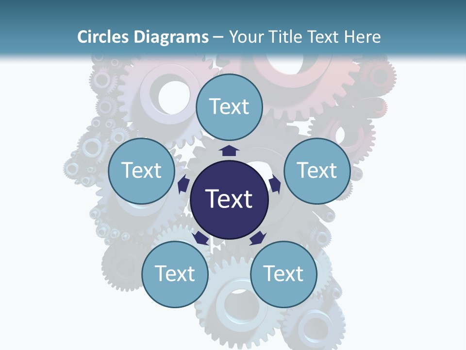 Thought Head Red PowerPoint Template