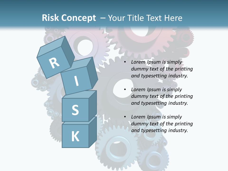 Thought Head Red PowerPoint Template