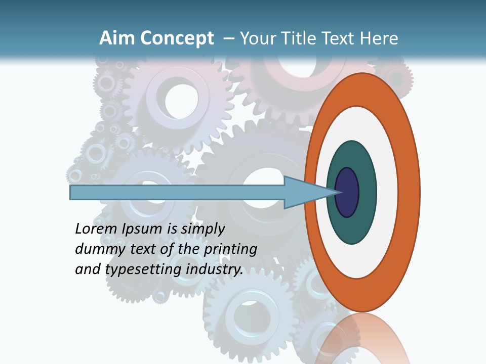 Thought Head Red PowerPoint Template