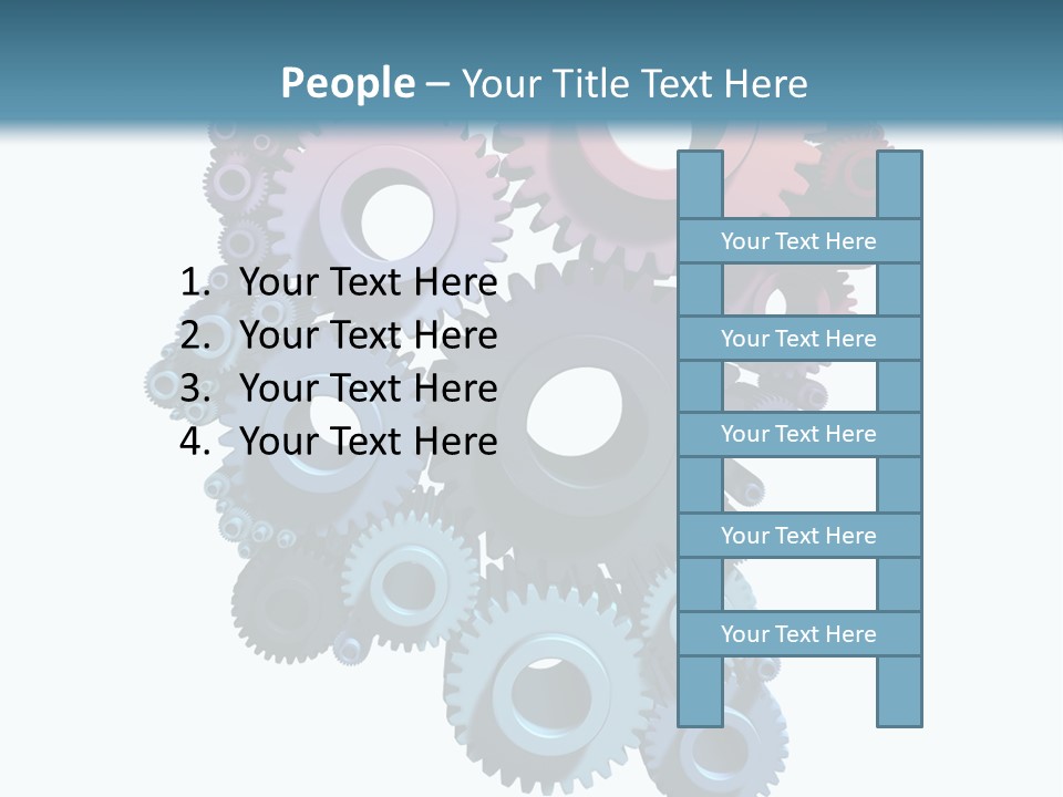 Thought Head Red PowerPoint Template