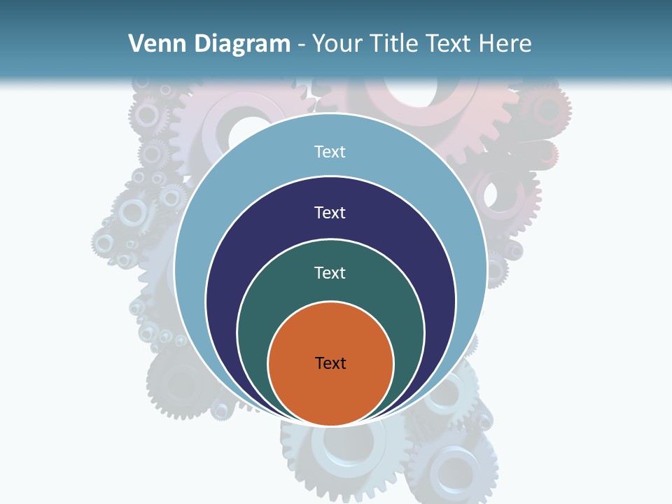 Thought Head Red PowerPoint Template
