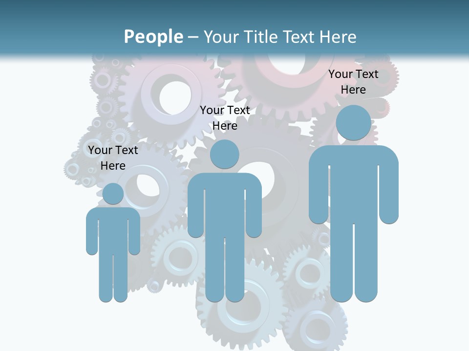 Thought Head Red PowerPoint Template