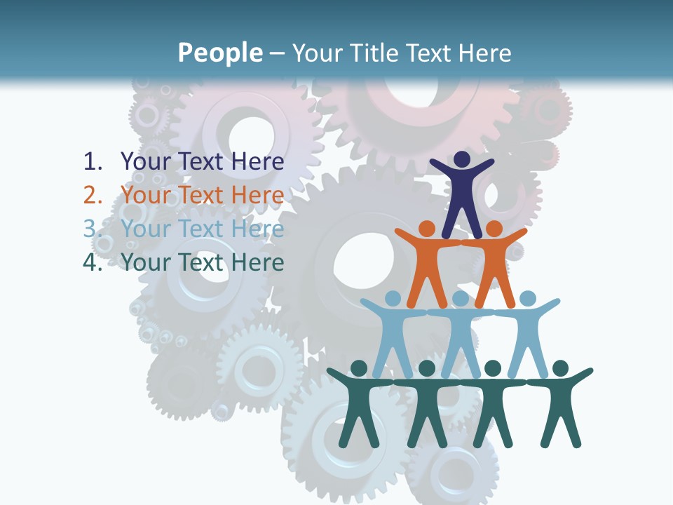 Thought Head Red PowerPoint Template