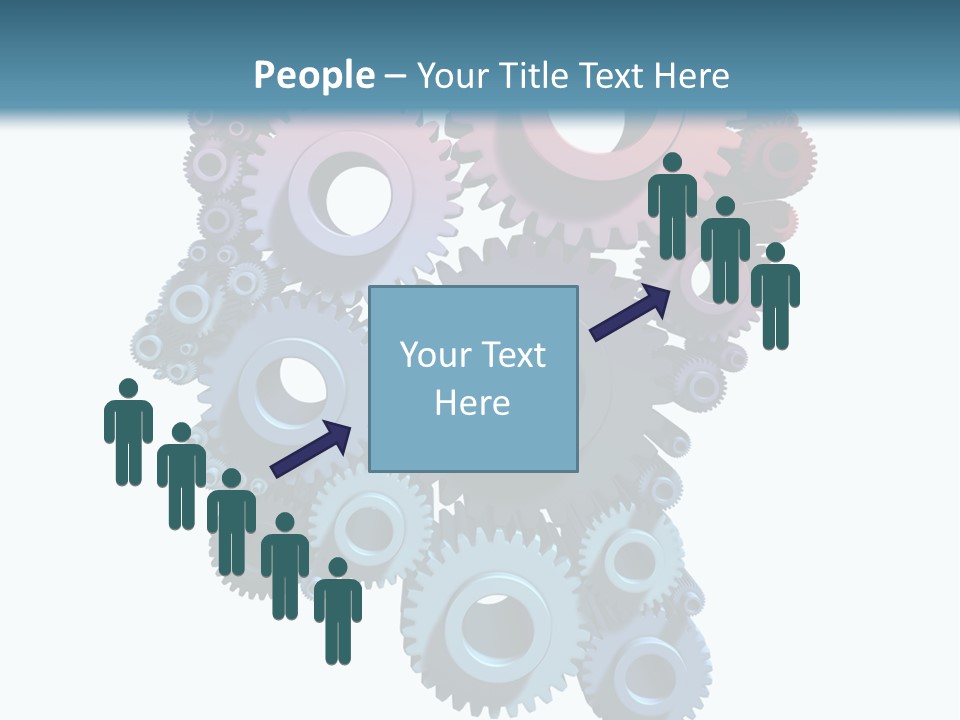 Thought Head Red PowerPoint Template