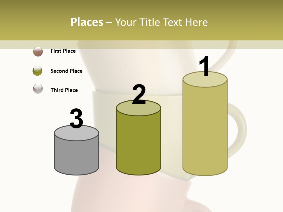 Tableware Vibrant Color Drinks PowerPoint Template