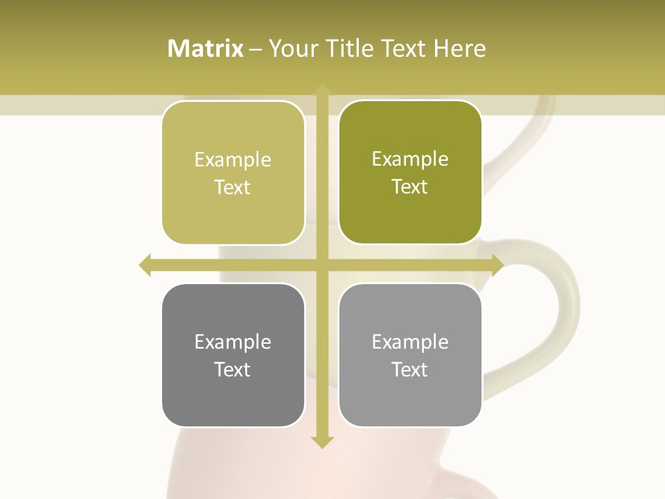Tableware Vibrant Color Drinks PowerPoint Template