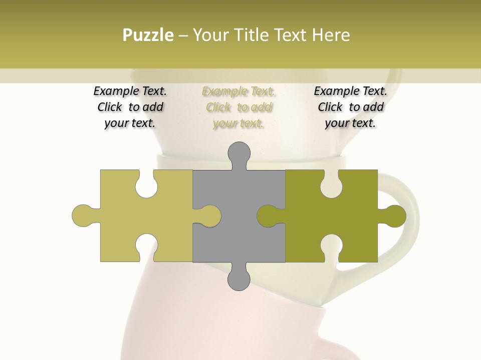 Tableware Vibrant Color Drinks PowerPoint Template