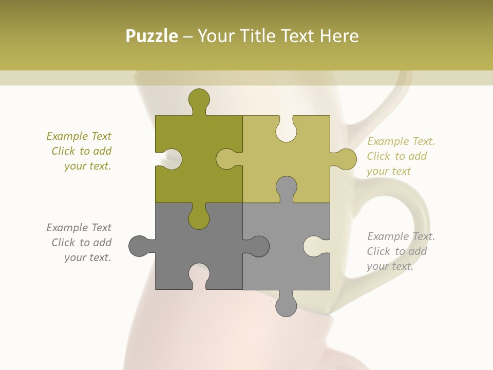 Tableware Vibrant Color Drinks PowerPoint Template