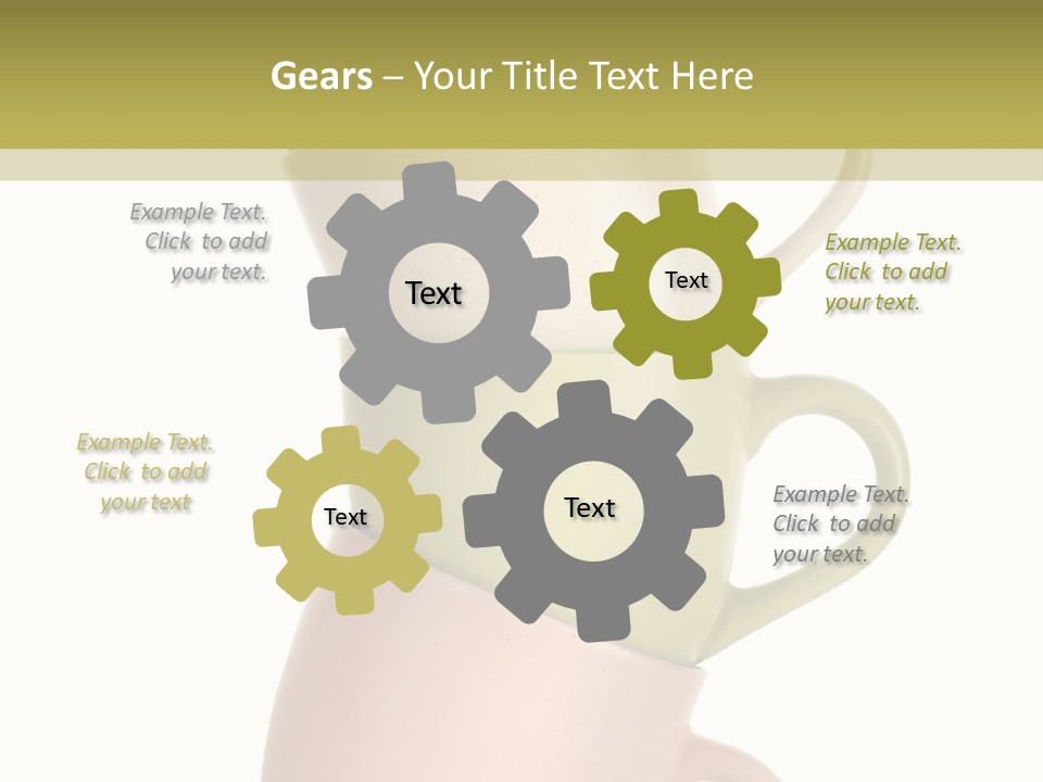 Tableware Vibrant Color Drinks PowerPoint Template