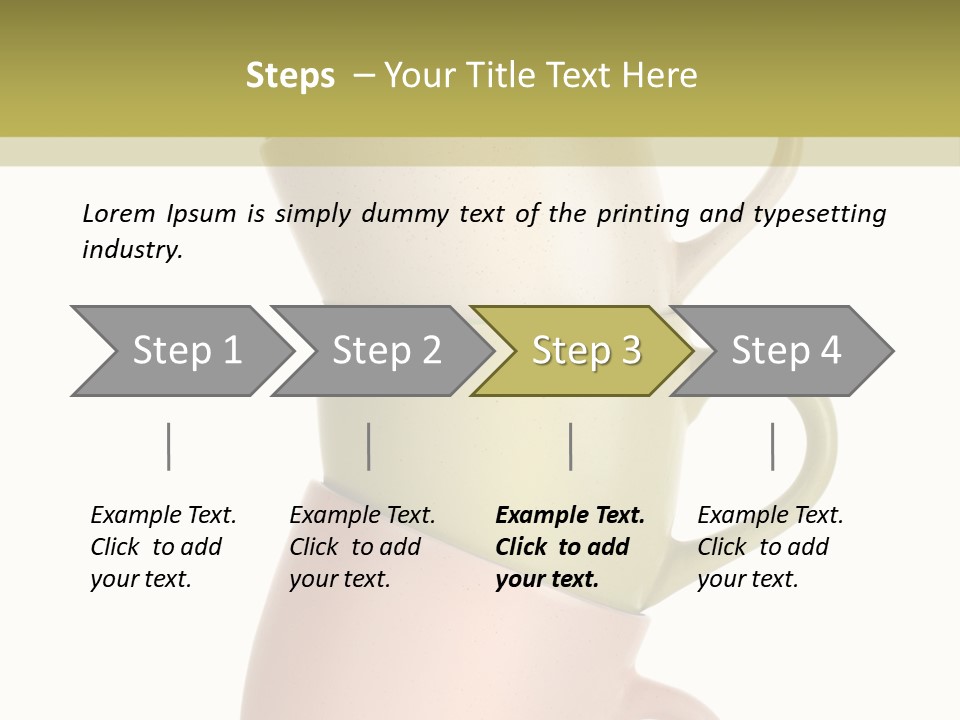 Tableware Vibrant Color Drinks PowerPoint Template