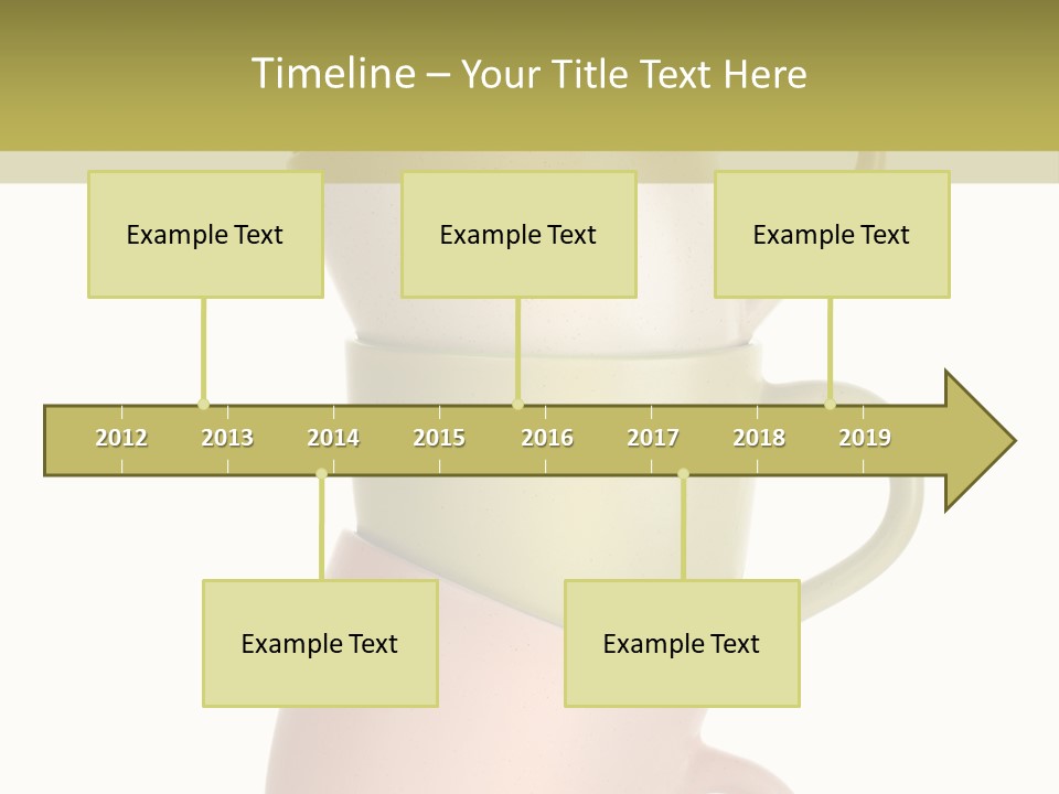 Tableware Vibrant Color Drinks PowerPoint Template