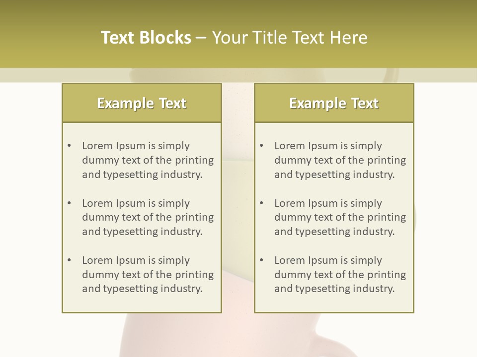 Tableware Vibrant Color Drinks PowerPoint Template