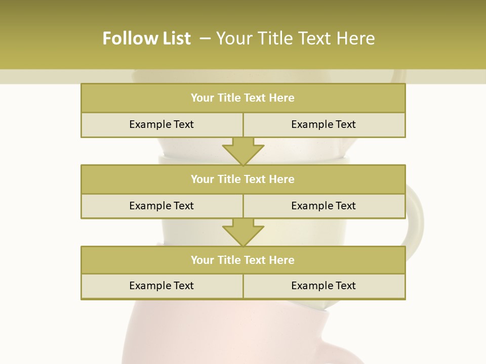 Tableware Vibrant Color Drinks PowerPoint Template