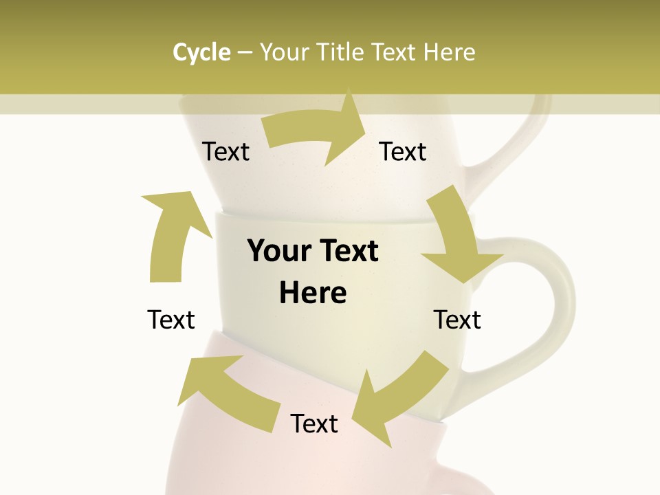 Tableware Vibrant Color Drinks PowerPoint Template
