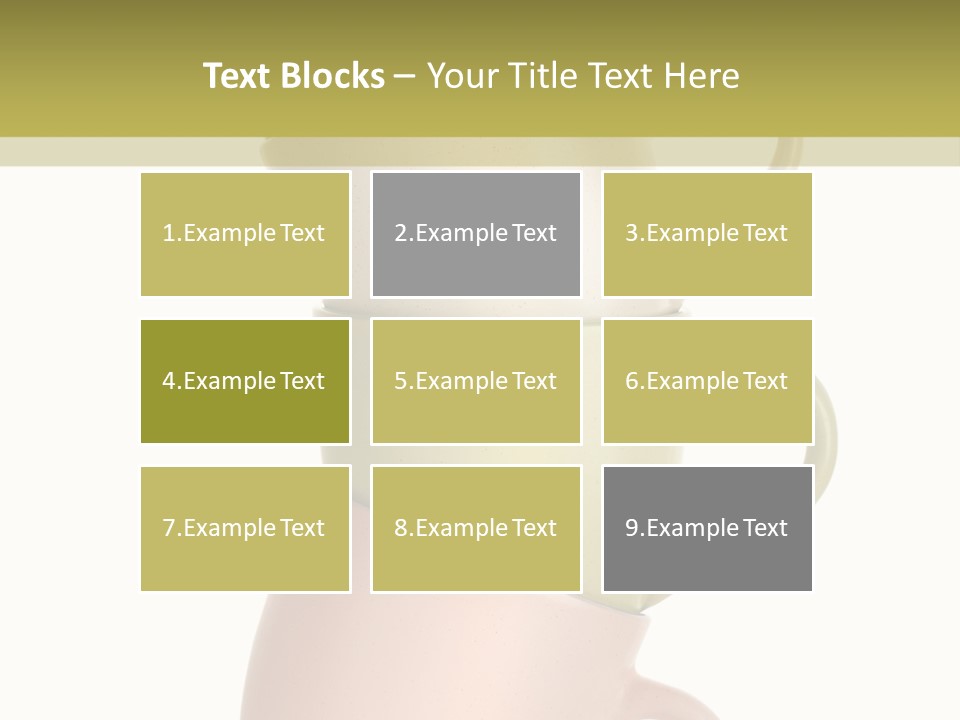 Tableware Vibrant Color Drinks PowerPoint Template