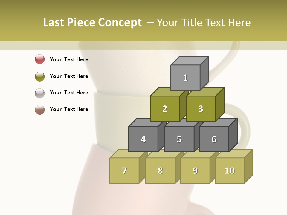 Tableware Vibrant Color Drinks PowerPoint Template