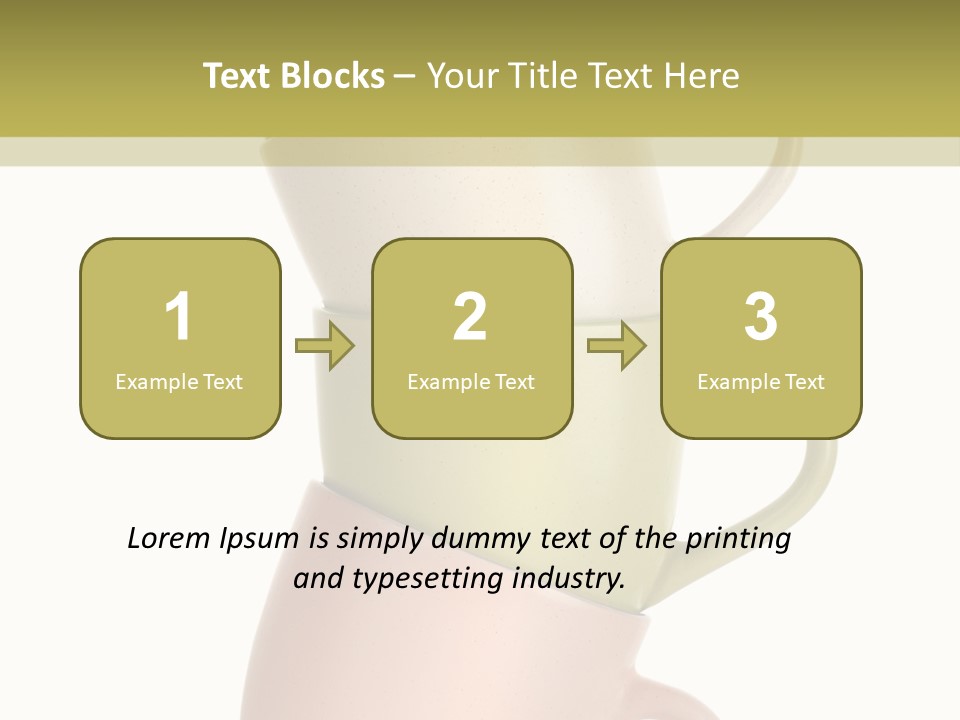 Tableware Vibrant Color Drinks PowerPoint Template