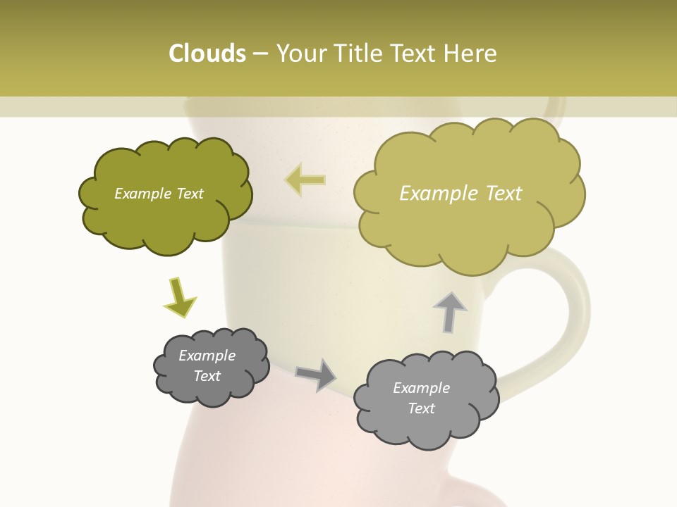 Tableware Vibrant Color Drinks PowerPoint Template