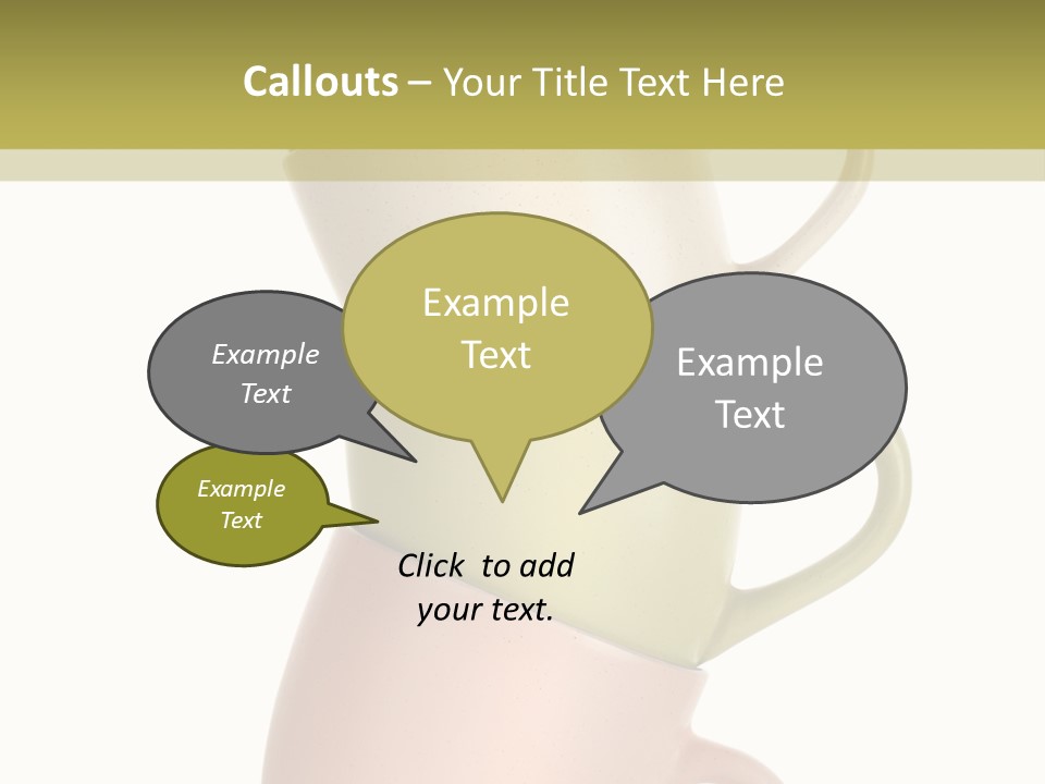 Tableware Vibrant Color Drinks PowerPoint Template