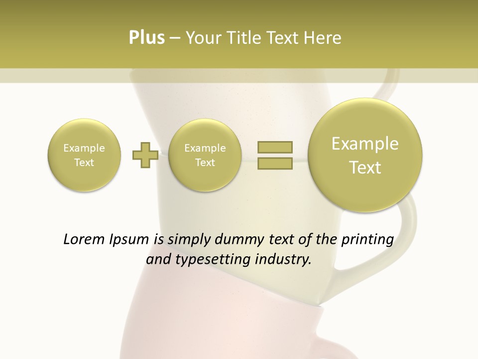 Tableware Vibrant Color Drinks PowerPoint Template