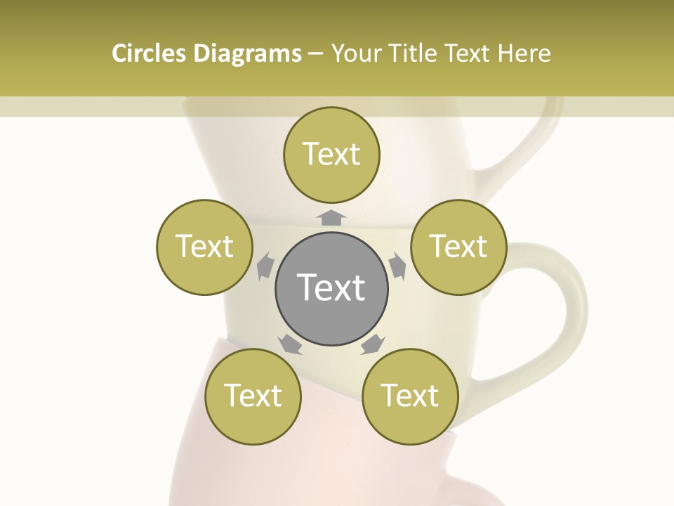 Tableware Vibrant Color Drinks PowerPoint Template