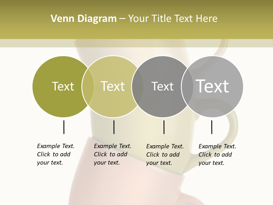 Tableware Vibrant Color Drinks PowerPoint Template