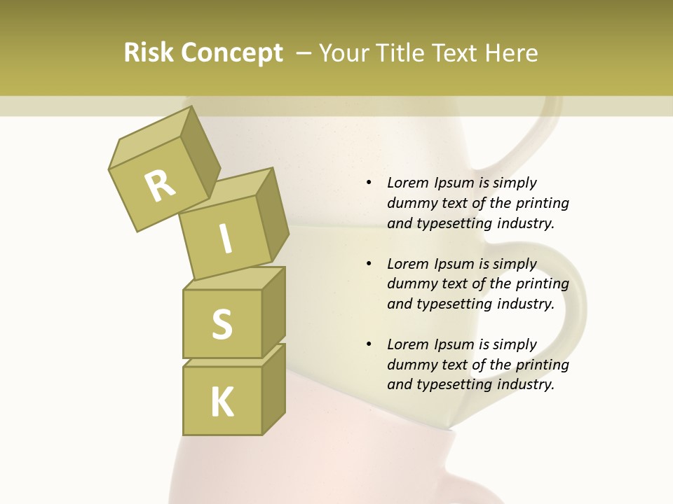 Tableware Vibrant Color Drinks PowerPoint Template